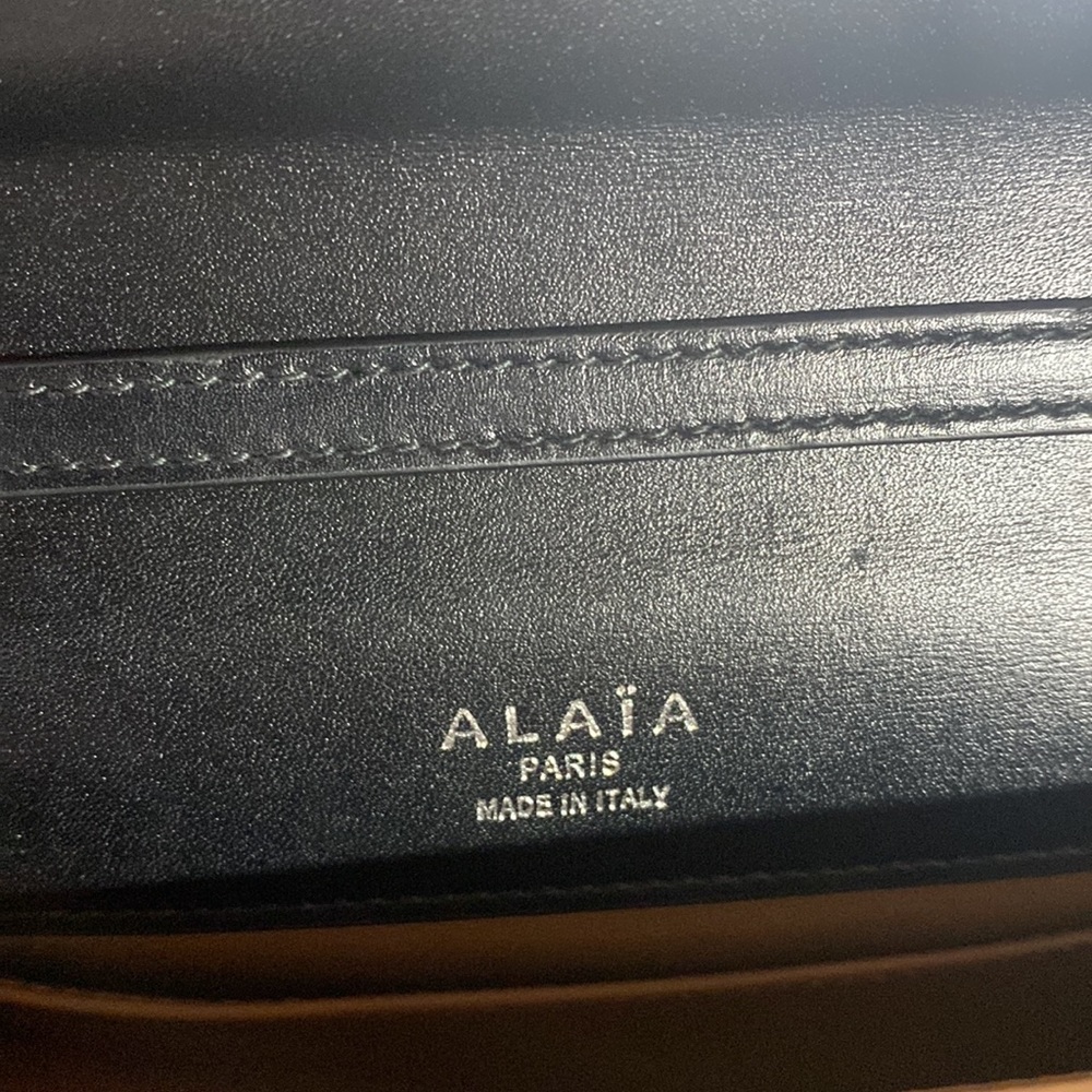 Alaia Black Crystal-Embellished Mini Top-Handle Bag - Picture 3 of 6